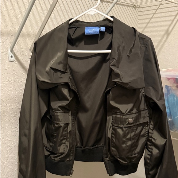Simply Vera Dark Olive Bomber Jacket - Picture 1 of 3
